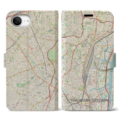 【高輪ゲートウェイ（東京都）】地図柄iPhoneケース（手帳タイプ）