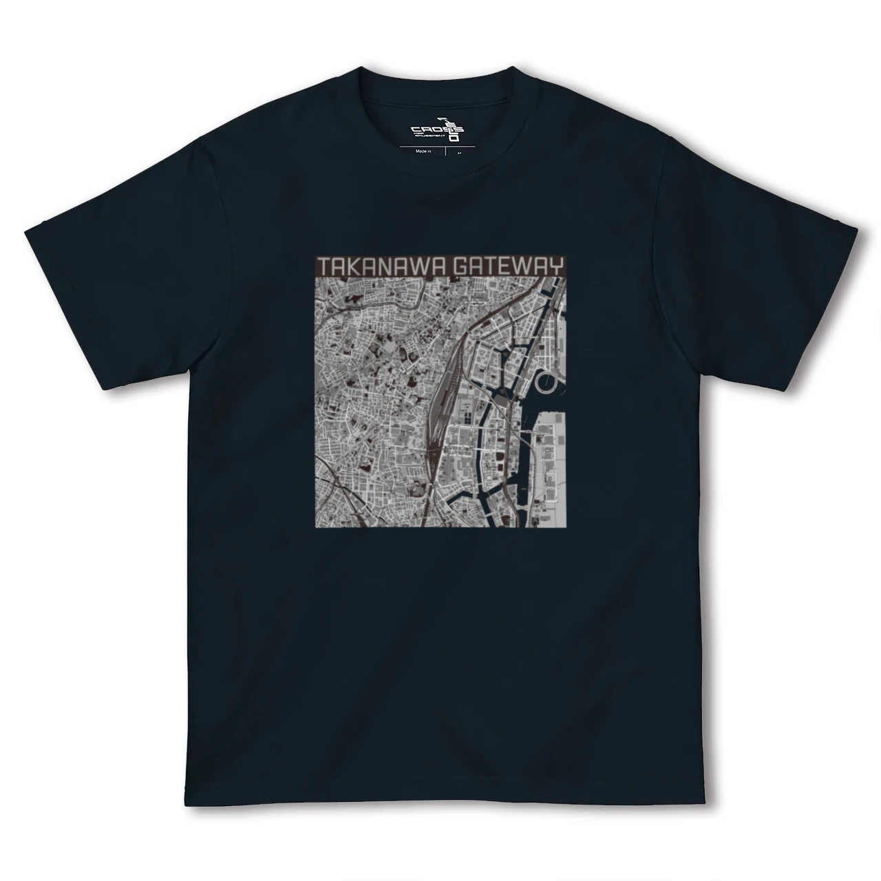 【高輪ゲートウェイ（東京都）】地図柄ヘビーウェイトTシャツ