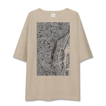 【高輪ゲートウェイ（東京都）】地図柄ビッグシルエットTシャツ