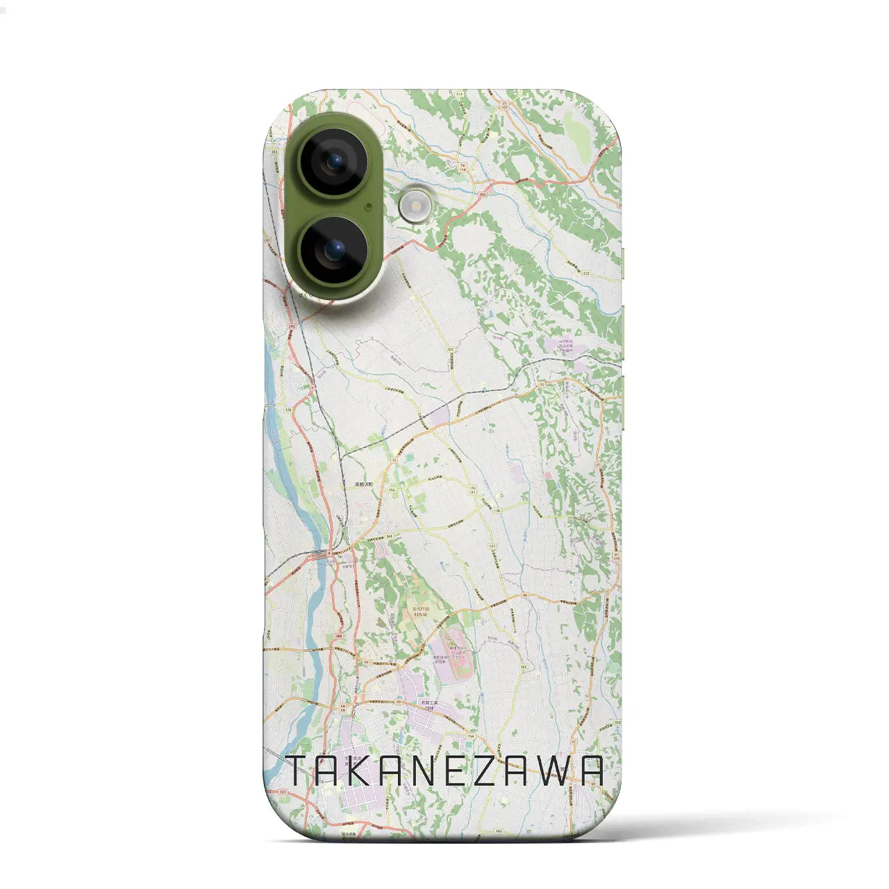 【高根沢（栃木県）】地図柄iPhoneケース（バックカバータイプ）