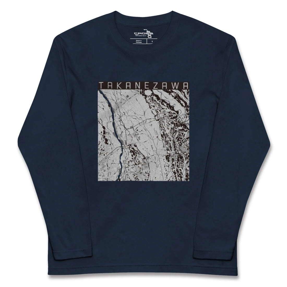 【高根沢（栃木県）】地図柄ロングスリーブTシャツ