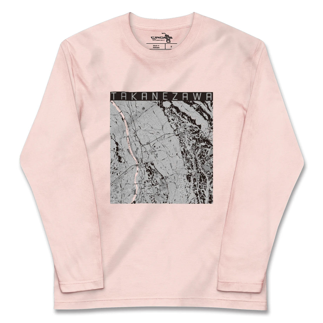 【高根沢（栃木県）】地図柄ロングスリーブTシャツ