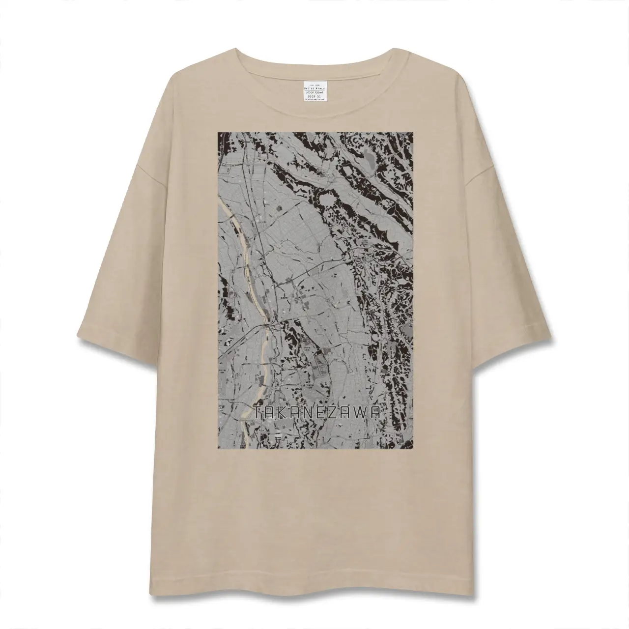 【高根沢（栃木県）】地図柄ビッグシルエットTシャツ