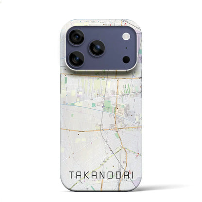 【鷹の台（東京都）】地図柄iPhoneケース（バックカバータイプ）