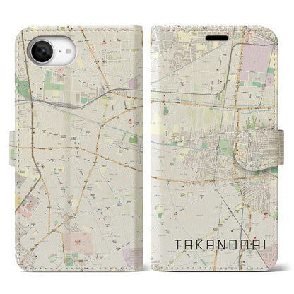 【鷹の台（東京都）】地図柄iPhoneケース（手帳タイプ）
