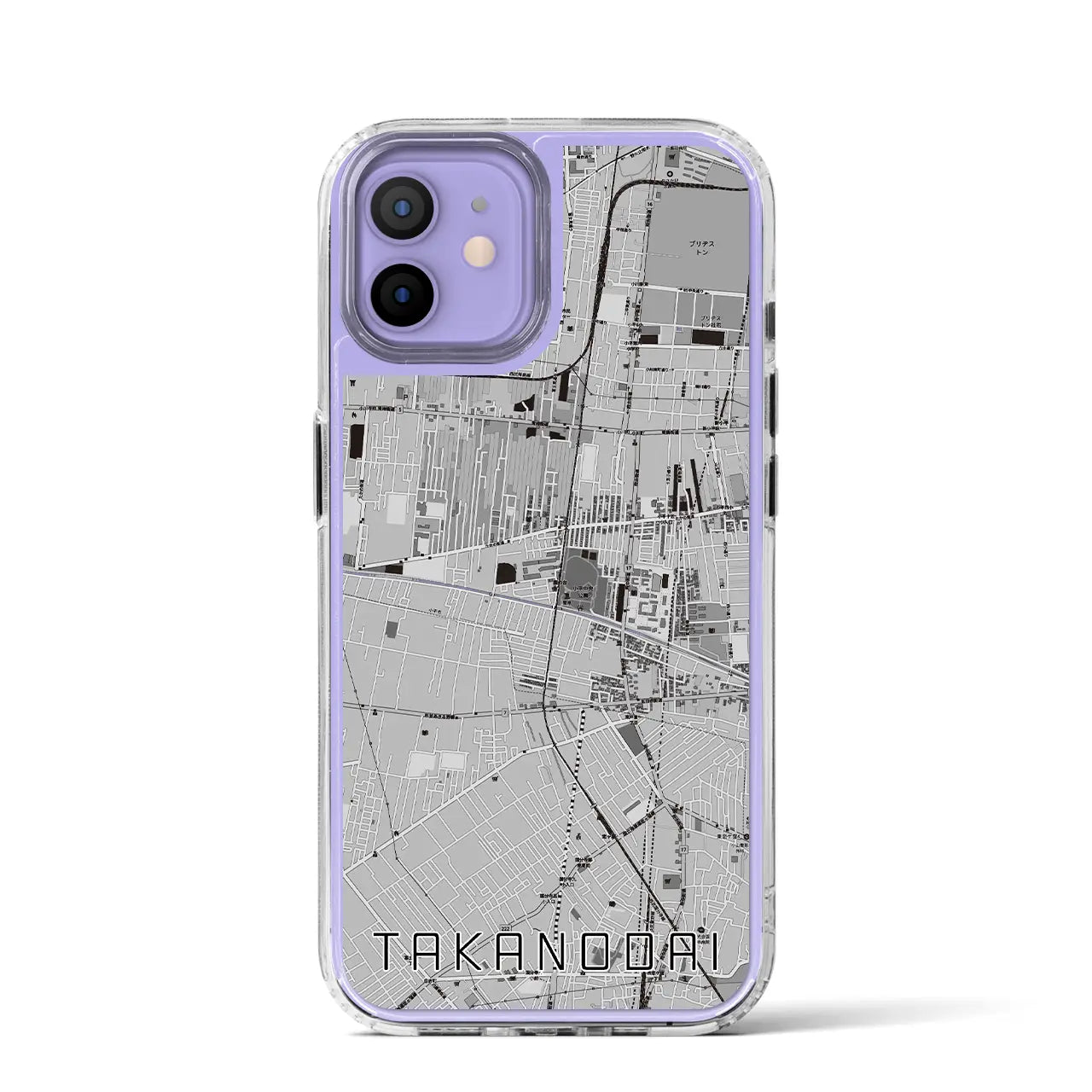 【鷹の台（東京都）】地図柄iPhoneケース（MagSafeタイプ）