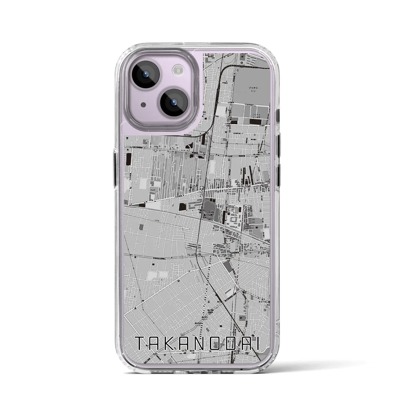 【鷹の台（東京都）】地図柄iPhoneケース（MagSafeタイプ）