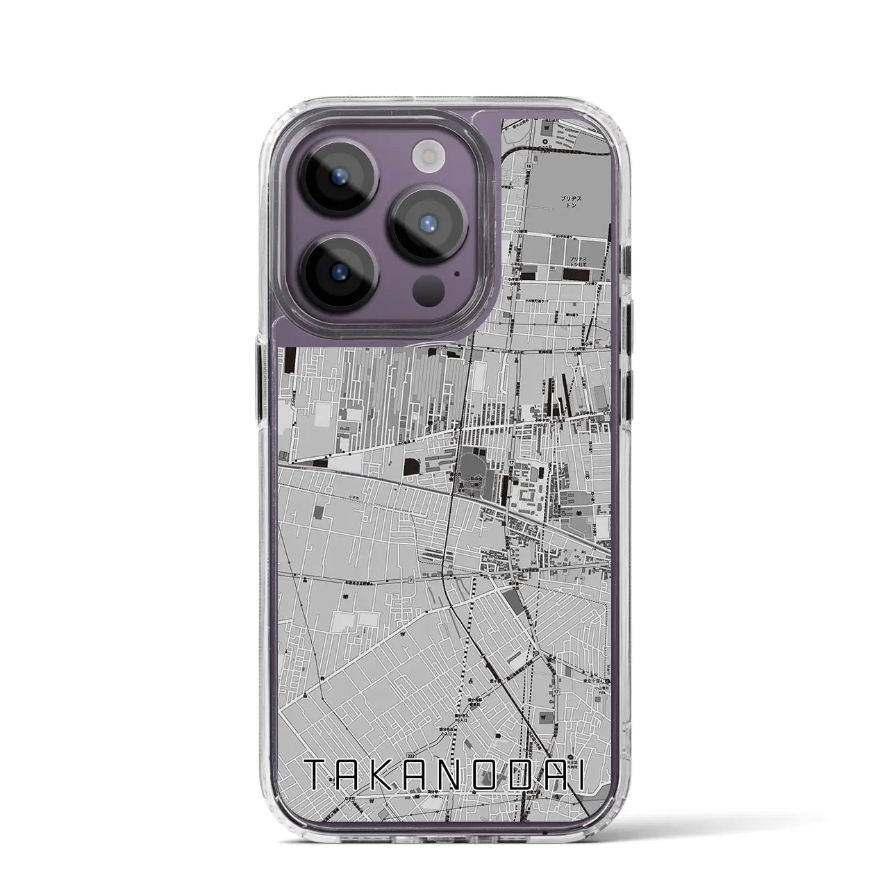 【鷹の台（東京都）】地図柄iPhoneケース（MagSafeタイプ）