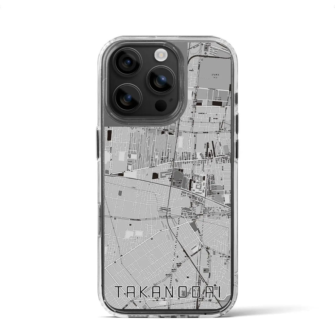 【鷹の台（東京都）】地図柄iPhoneケース（MagSafeタイプ）