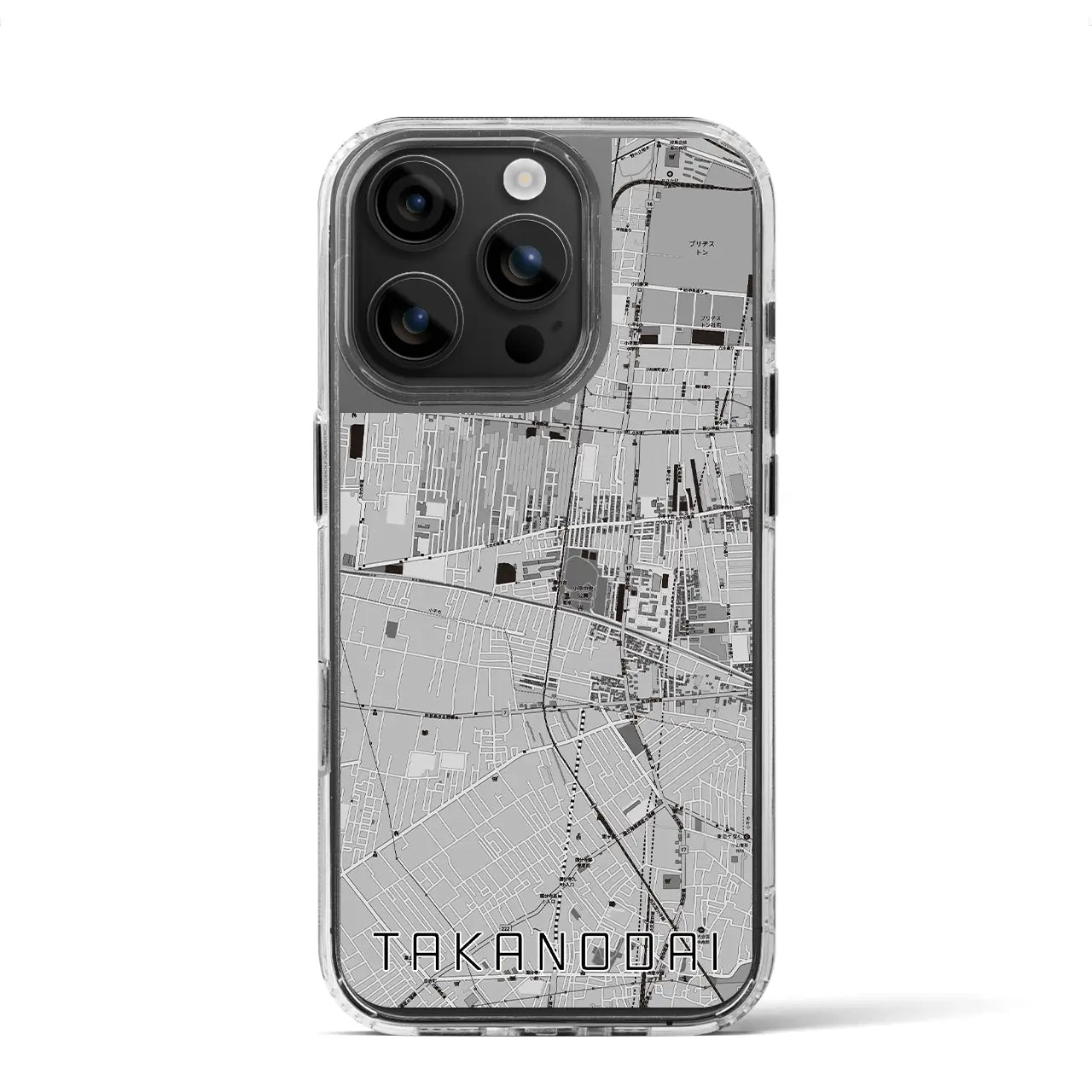 【鷹の台（東京都）】地図柄iPhoneケース（MagSafeタイプ）