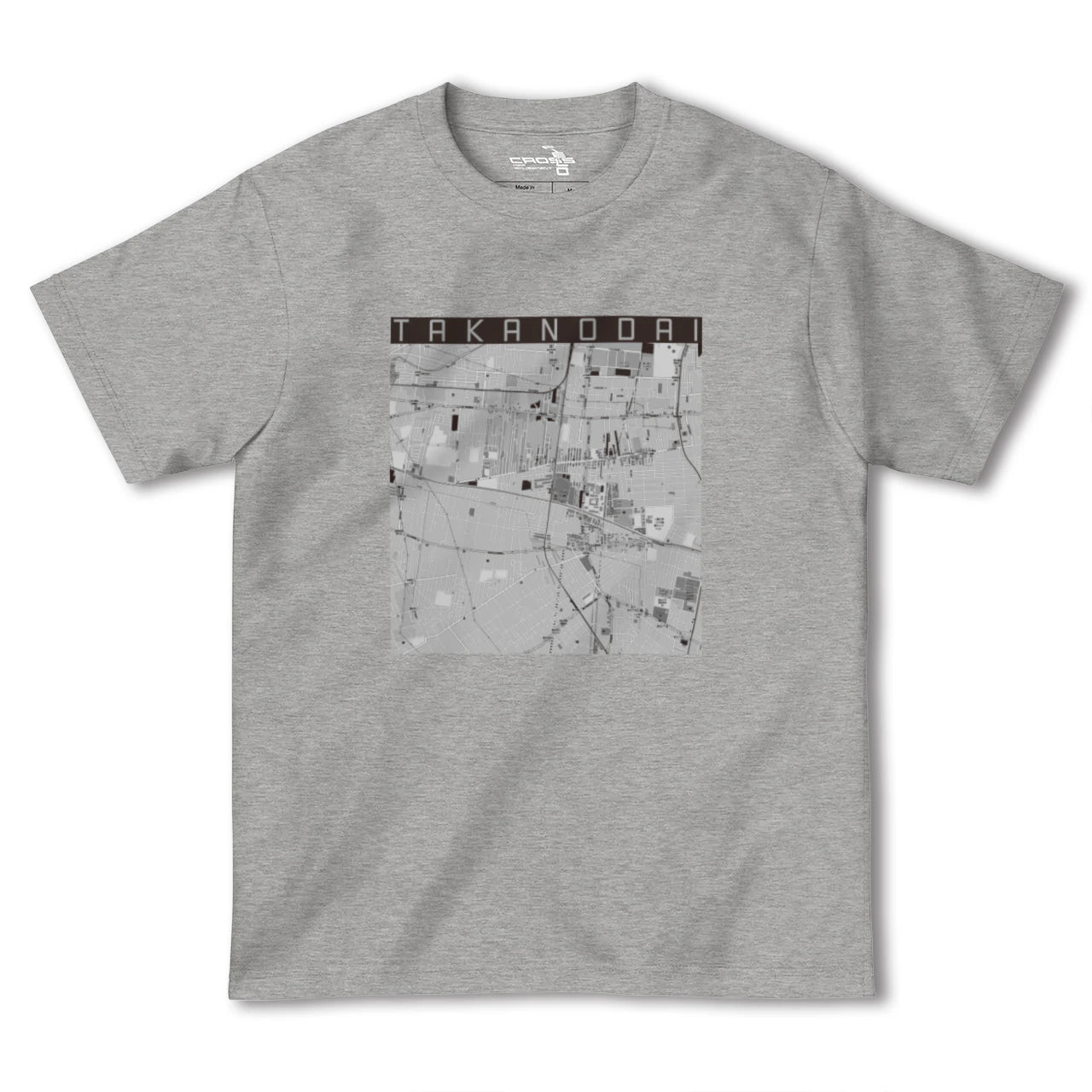 【鷹の台（東京都）】地図柄ヘビーウェイトTシャツ