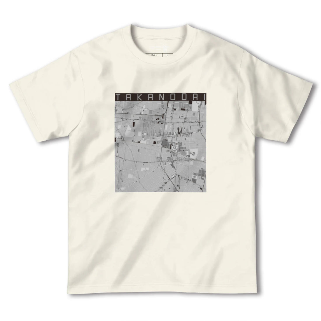 【鷹の台（東京都）】地図柄ヘビーウェイトTシャツ