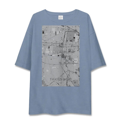 【鷹の台（東京都）】地図柄ビッグシルエットTシャツ