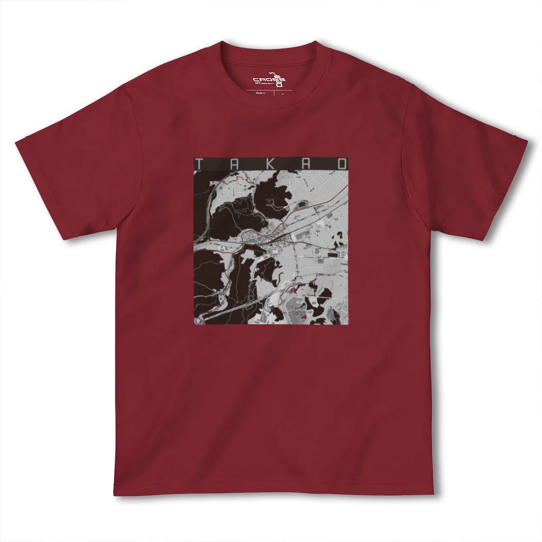 【高尾(東京都)】地図柄ヘビーウェイトTシャツ