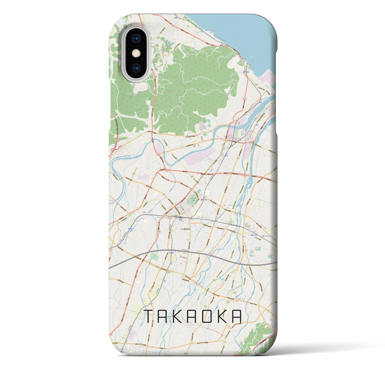 【高岡（富山県）】地図柄iPhoneケース（バックカバータイプ）