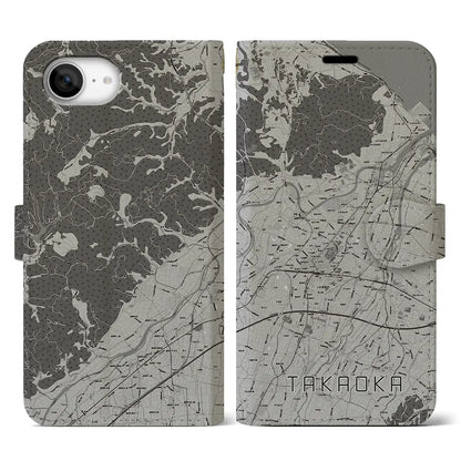 【高岡（富山県）】地図柄iPhoneケース（手帳タイプ）