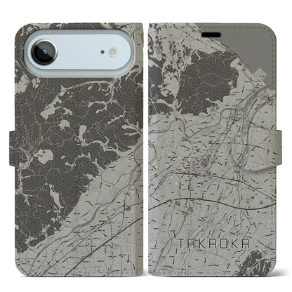 【高岡（富山県）】地図柄iPhoneケース（手帳タイプ）