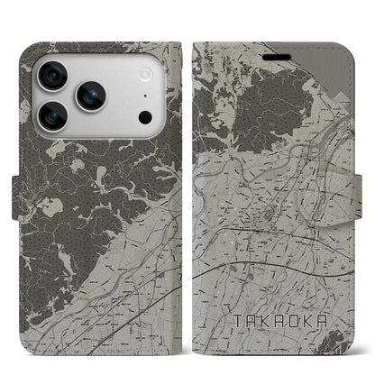 【高岡（富山県）】地図柄iPhoneケース（手帳タイプ）