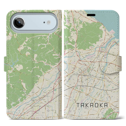 【高岡（富山県）】地図柄iPhoneケース（手帳タイプ）