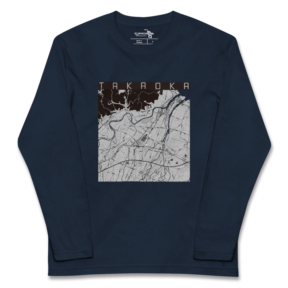 【高岡（富山県）】地図柄ロングスリーブTシャツ