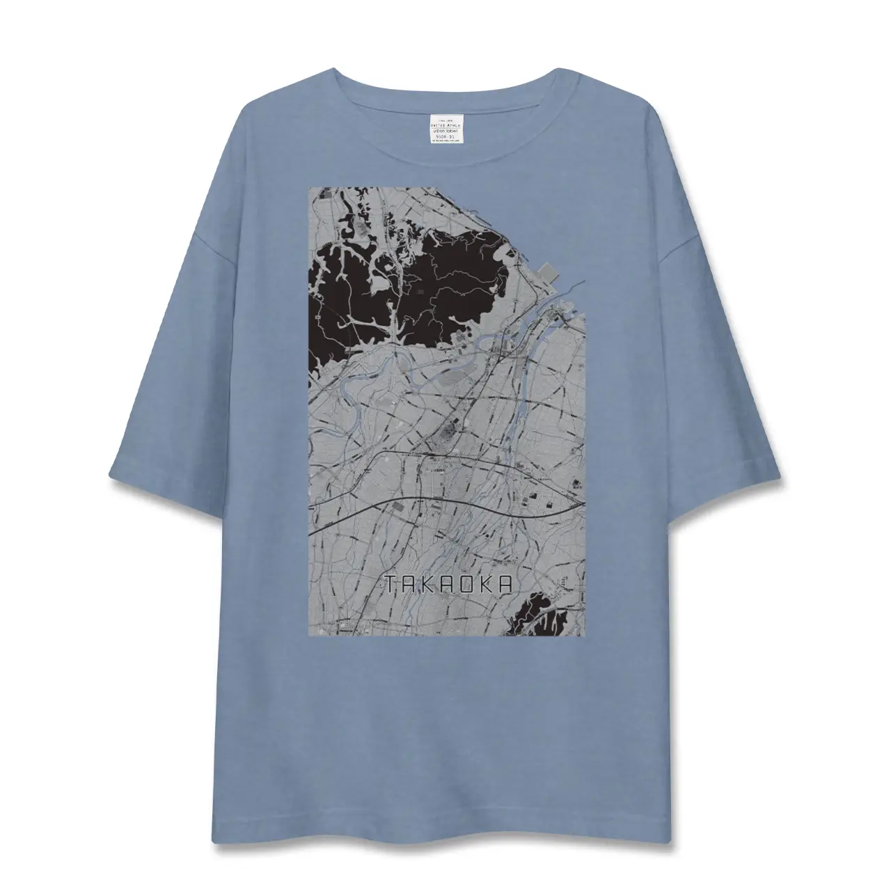 【高岡（富山県）】地図柄ビッグシルエットTシャツ