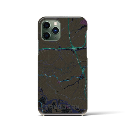 【高尾山（東京都）】地図柄iPhoneケース（バックカバータイプ）