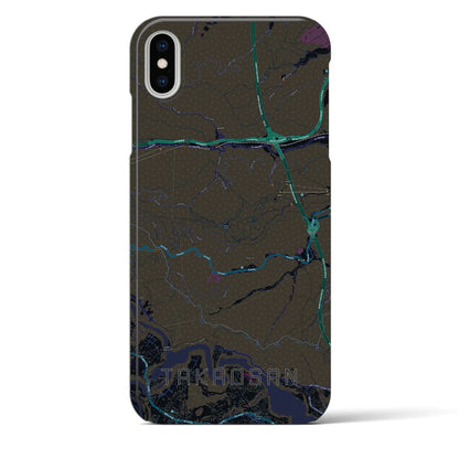 【高尾山（東京都）】地図柄iPhoneケース（バックカバータイプ）