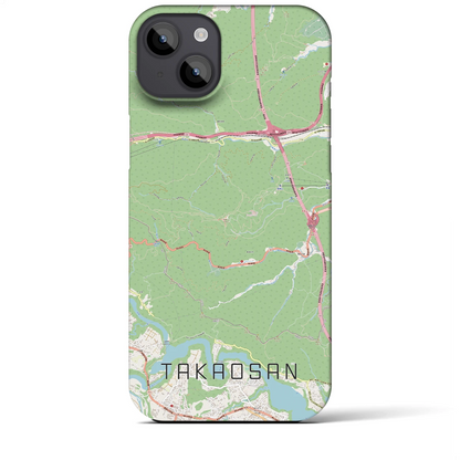 【高尾山（東京都）】地図柄iPhoneケース（バックカバータイプ）