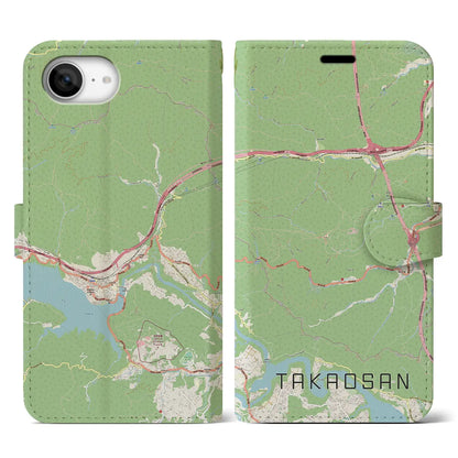 【高尾山（東京都）】地図柄iPhoneケース（手帳タイプ）