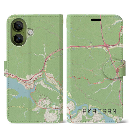 【高尾山（東京都）】地図柄iPhoneケース（手帳タイプ）