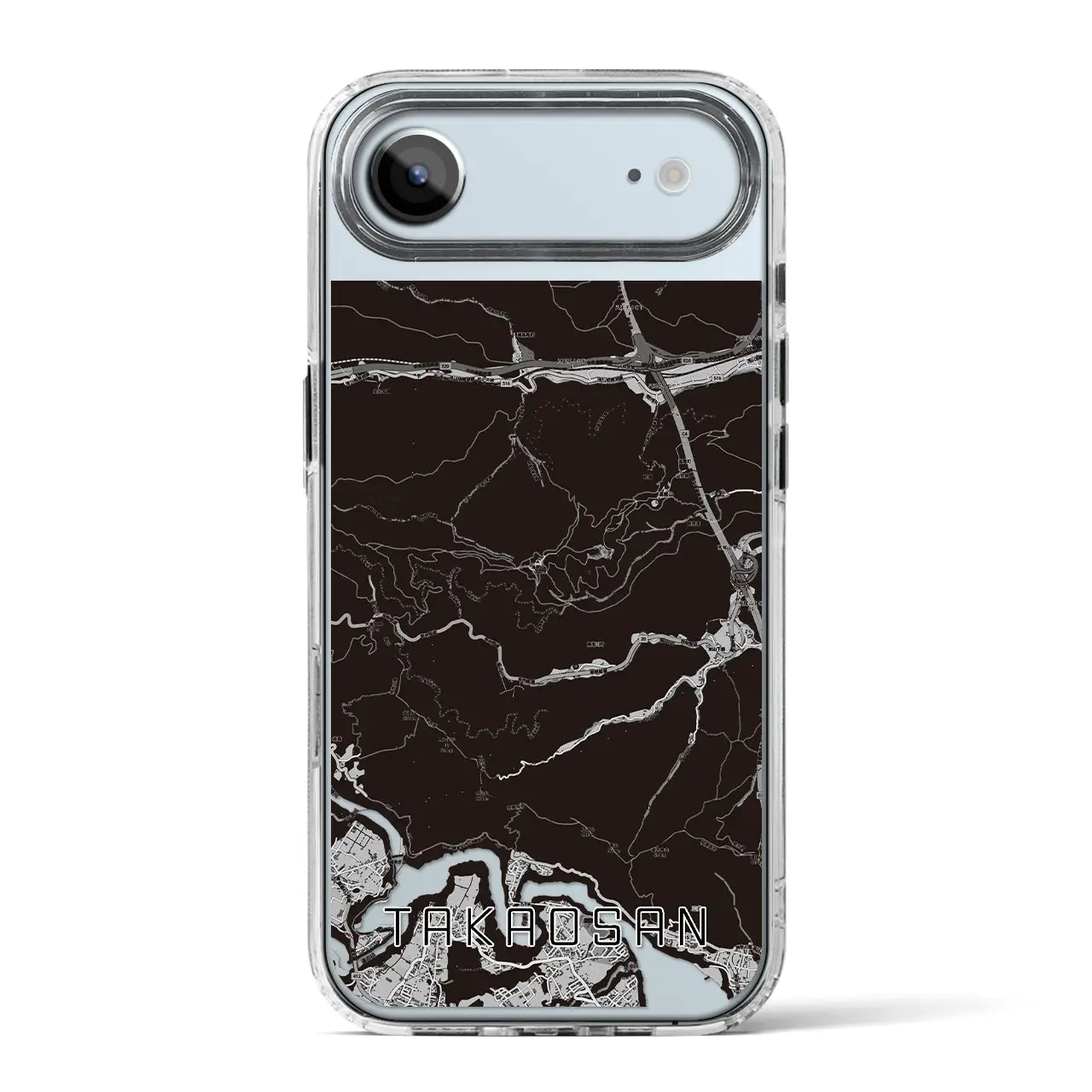 【高尾山（東京都）】地図柄iPhoneケース（MagSafeタイプ）