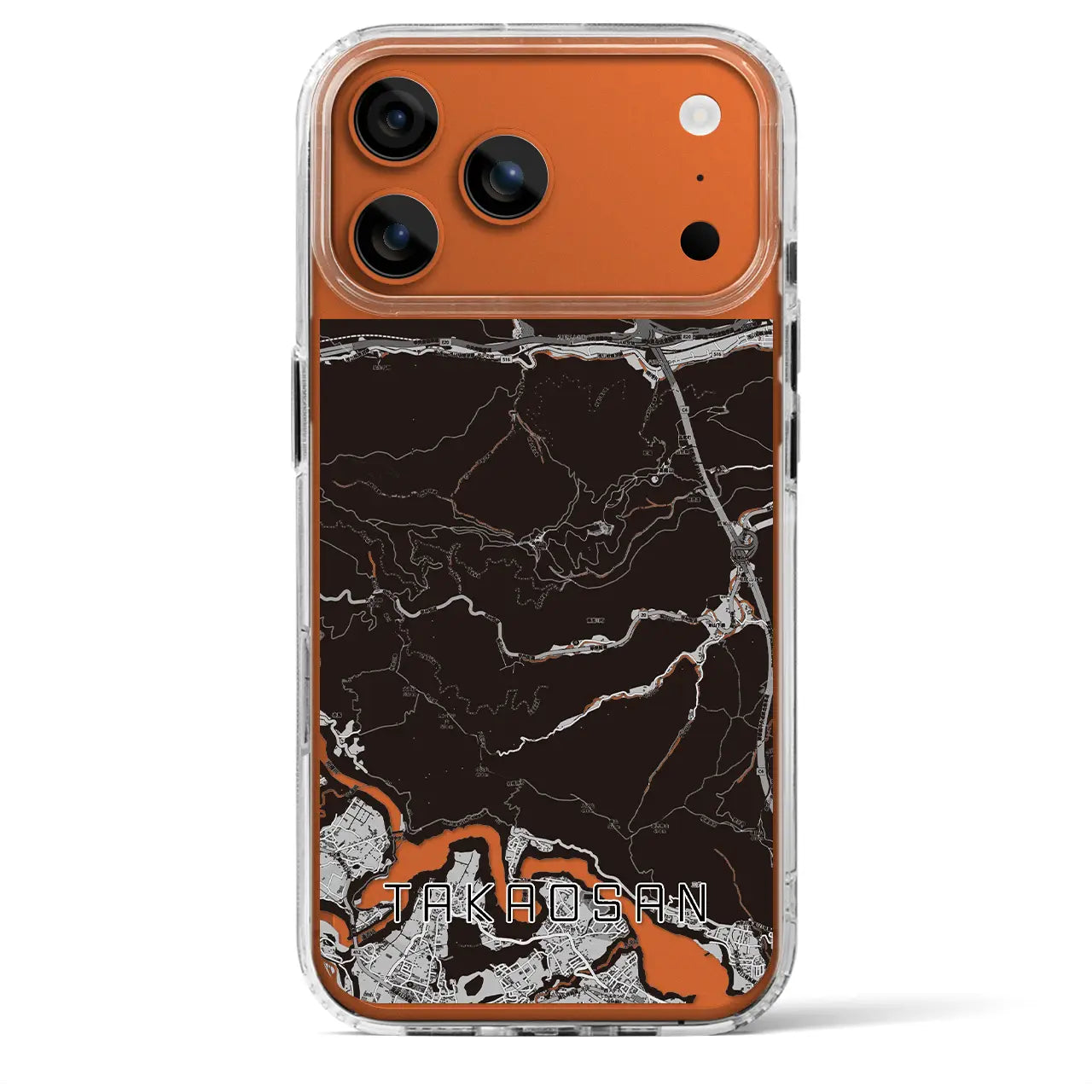 【高尾山（東京都）】地図柄iPhoneケース（MagSafeタイプ）