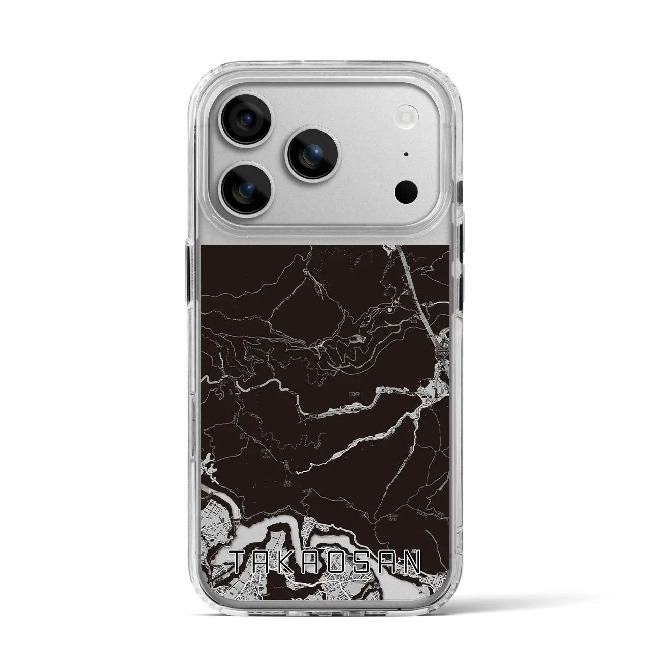 【高尾山（東京都）】地図柄iPhoneケース（MagSafeタイプ）