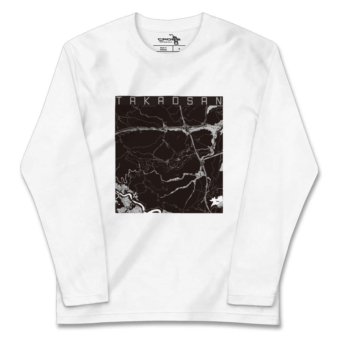 【高尾山（東京都）】地図柄ロングスリーブTシャツ