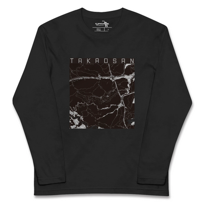 【高尾山（東京都）】地図柄ロングスリーブTシャツ