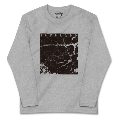 【高尾山（東京都）】地図柄ロングスリーブTシャツ