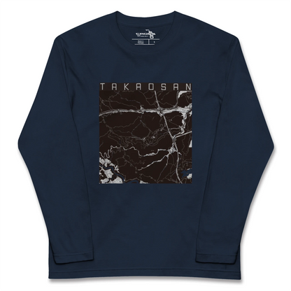 【高尾山（東京都）】地図柄ロングスリーブTシャツ