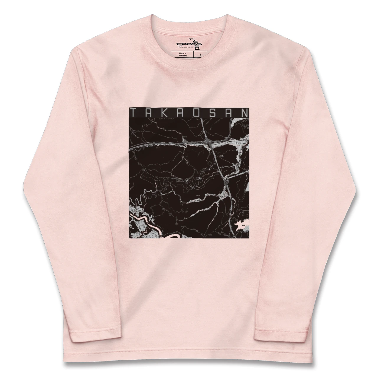 【高尾山（東京都）】地図柄ロングスリーブTシャツ