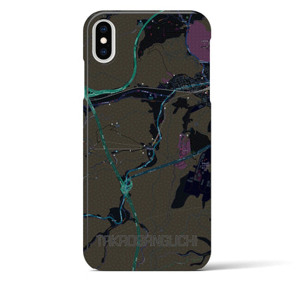 【高尾山口（東京都）】地図柄iPhoneケース（バックカバータイプ）