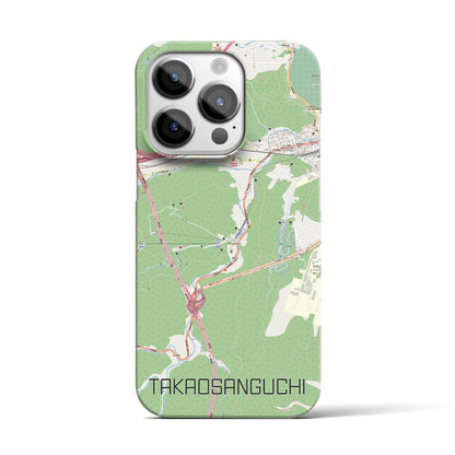 【高尾山口（東京都）】地図柄iPhoneケース（バックカバータイプ）