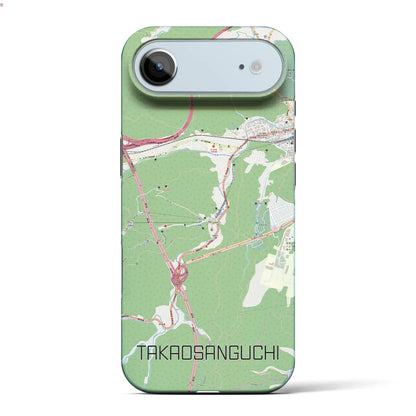 【高尾山口（東京都）】地図柄iPhoneケース（バックカバータイプ）