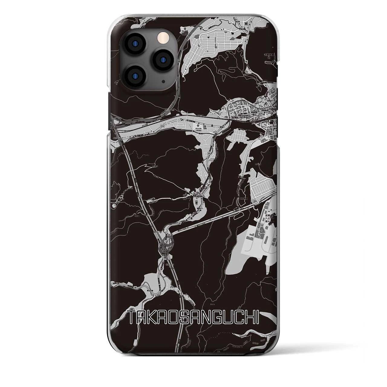 【高尾山口（東京都）】地図柄iPhoneケース（クリアタイプ）
