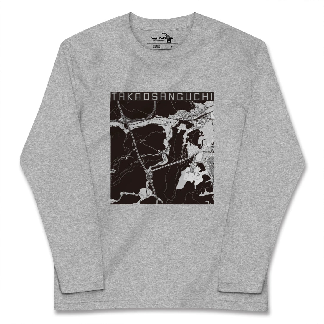 【高尾山口（東京都）】地図柄ロングスリーブTシャツ