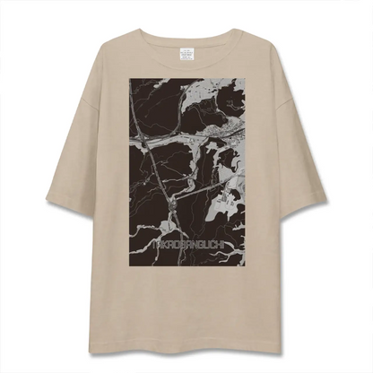【高尾山口（東京都）】地図柄ビッグシルエットTシャツ