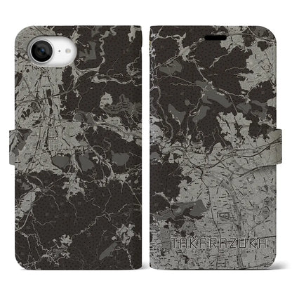 【宝塚（兵庫県）】地図柄iPhoneケース（手帳タイプ）