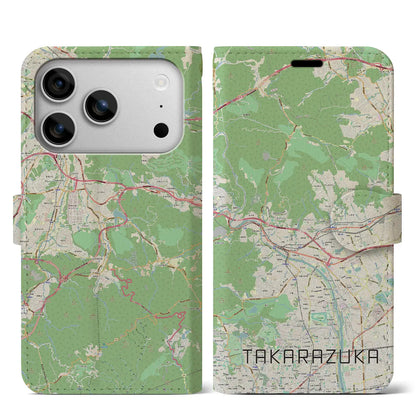 【宝塚（兵庫県）】地図柄iPhoneケース（手帳タイプ）