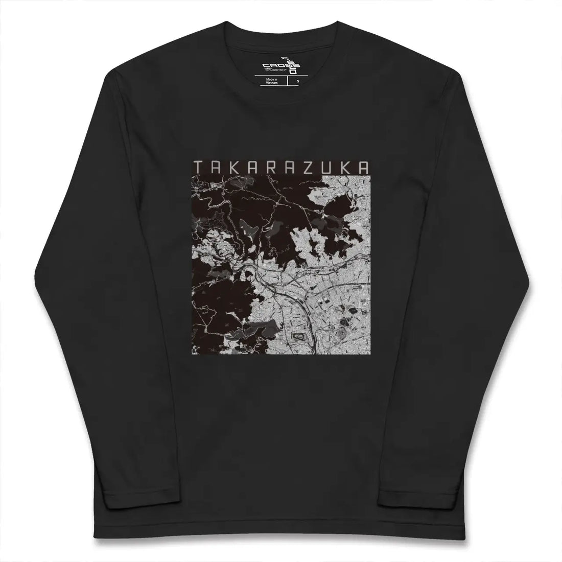 【宝塚（兵庫県）】地図柄ロングスリーブTシャツ