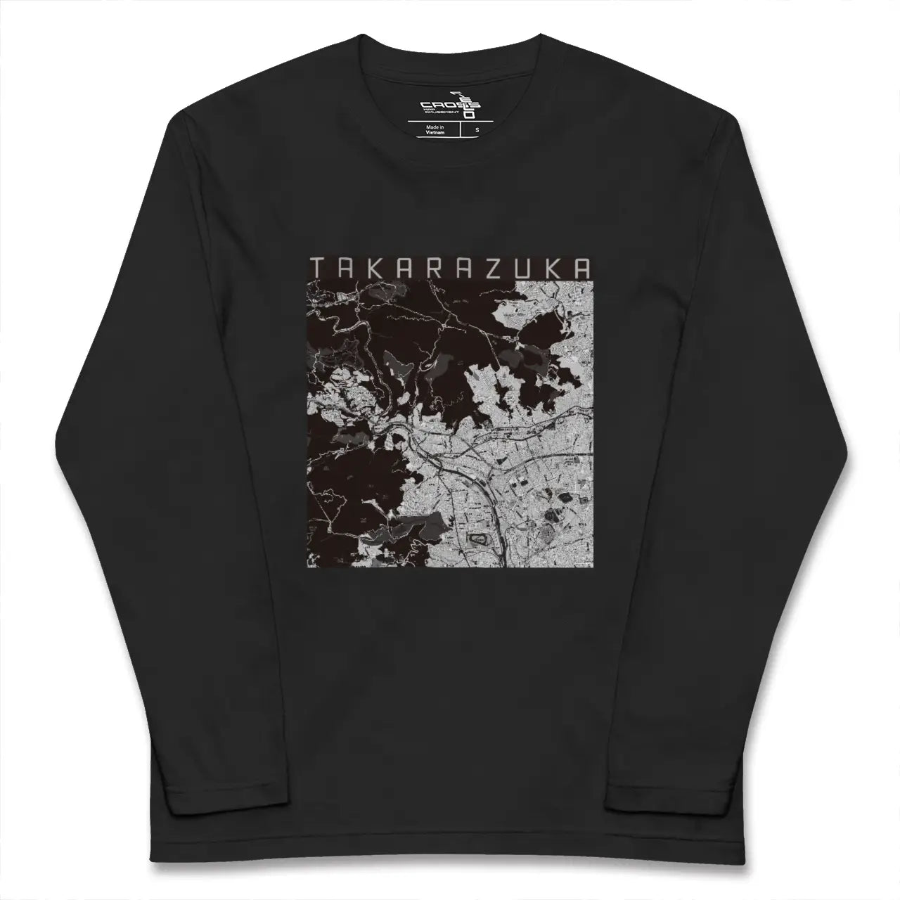 【宝塚（兵庫県）】地図柄ロングスリーブTシャツ