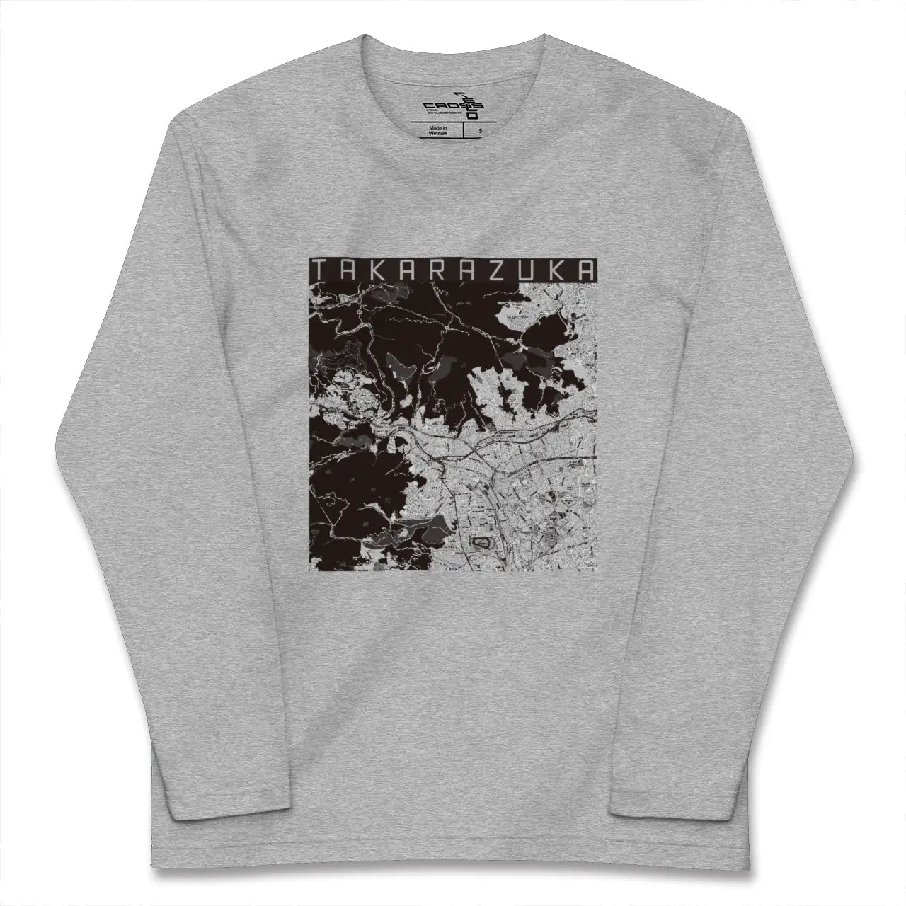 【宝塚（兵庫県）】地図柄ロングスリーブTシャツ