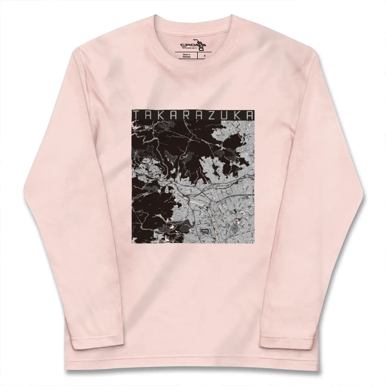 【宝塚（兵庫県）】地図柄ロングスリーブTシャツ